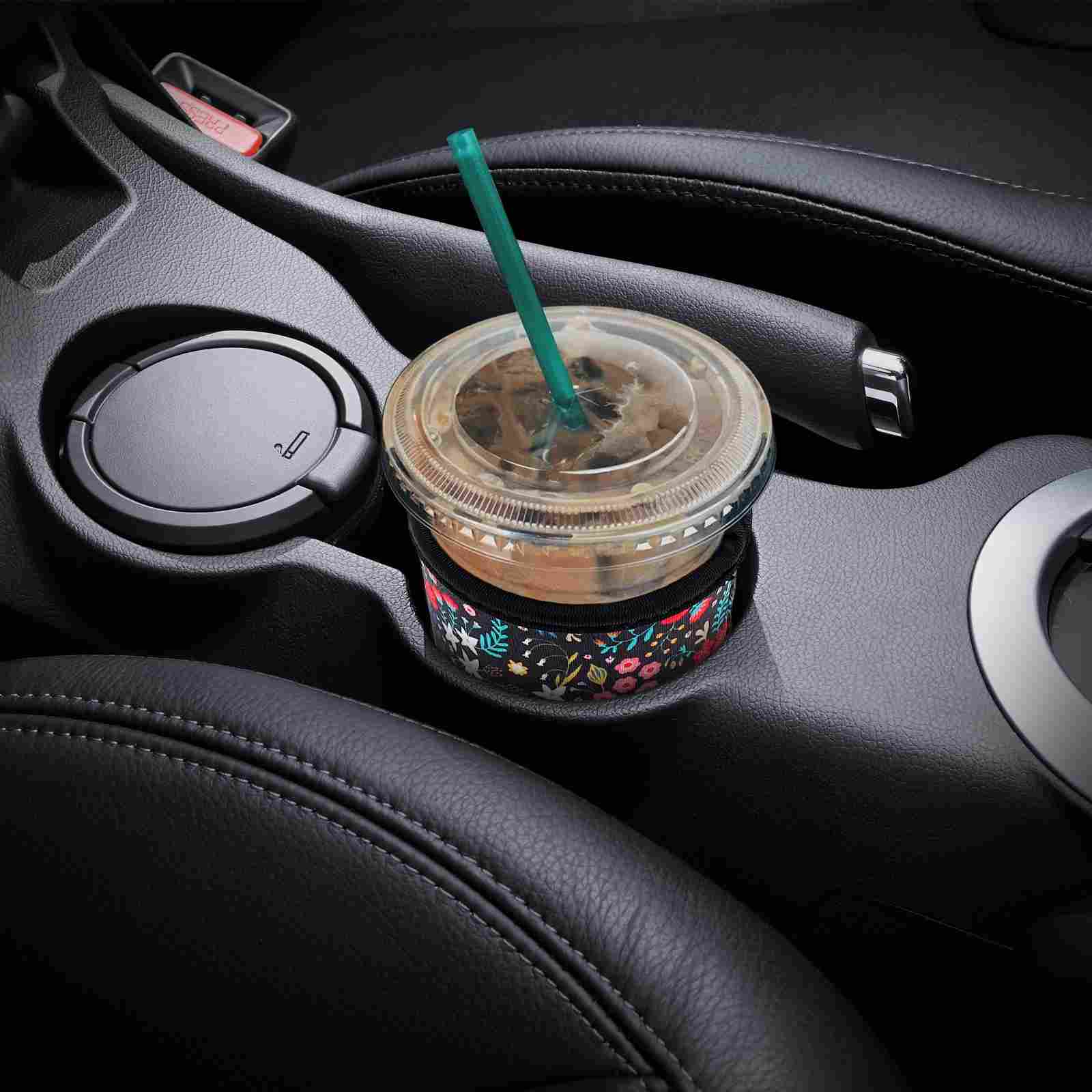 YR Reusable Neoprene Insulator Sleeve for Iced Coffee Cups, 3 Pack